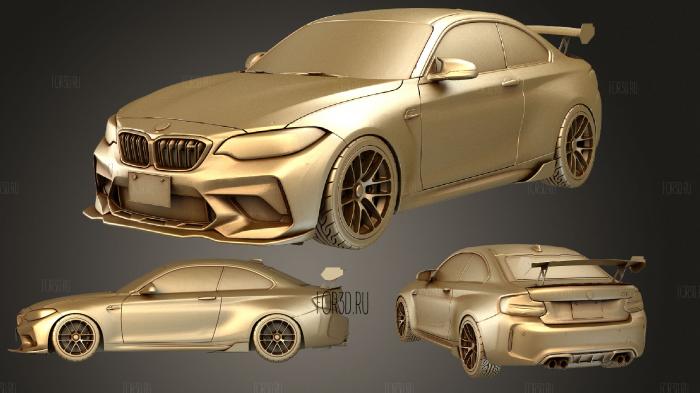 BMW M2 Competition 3d stl модель для ЧПУ